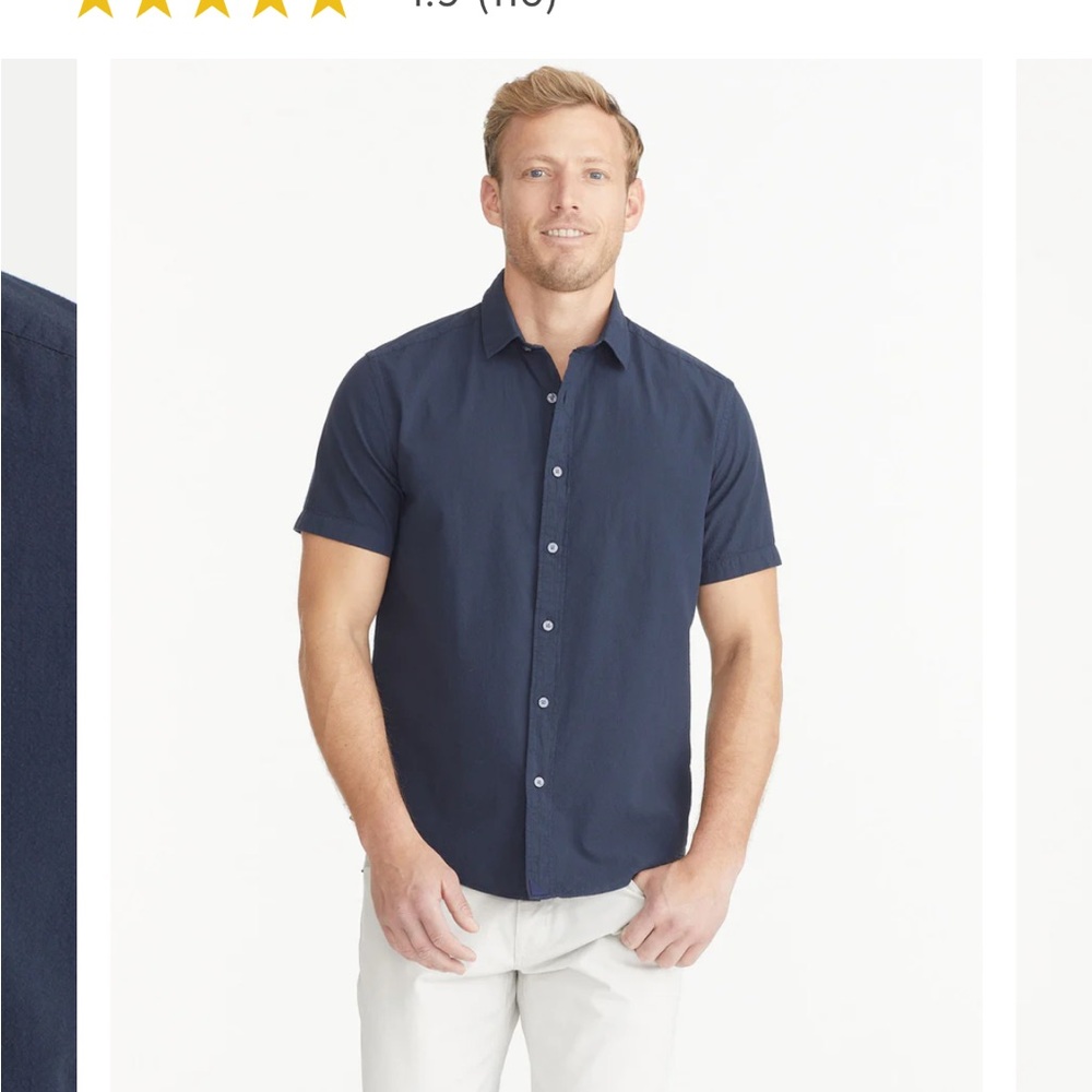 Untuckit Cotton Seersucker Short-Sleeve Pavao Shirt